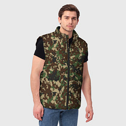 Мужской жилет Камуфляж Излом, цвет: 3D-черный — фото 2