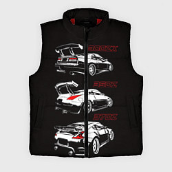Мужской жилет NISSAN 300 ZX 350Z 370Z JDM STYLE, цвет: 3D-красный