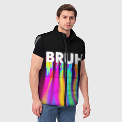 Мужской жилет BRUH Братан, цвет: 3D-светло-серый — фото 2