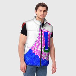 Мужской жилет Мадам Баклажан, цвет: 3D-красный — фото 2