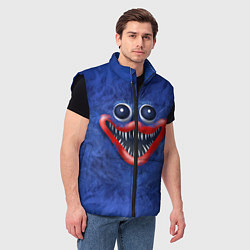 Мужской жилет Smile Huggy Wuggy, цвет: 3D-черный — фото 2