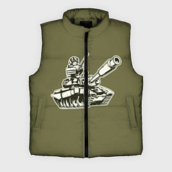 Мужской жилет Танкота оливковый, цвет: 3D-черный