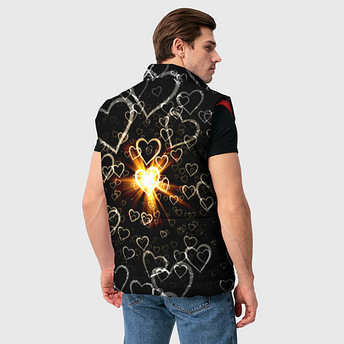 Мужской жилет Star in the Heart / 3D-Красный – фото 4