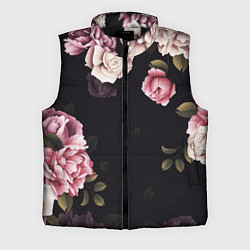 Мужской жилет РОЗЫ И ПИОНЫ