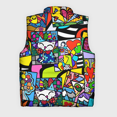 Мужской жилет Romero Britto - emoji / 3D-Светло-серый – фото 2