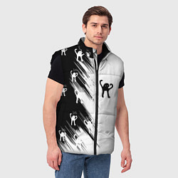 Мужской жилет Ъуъ съука чб, цвет: 3D-черный — фото 2