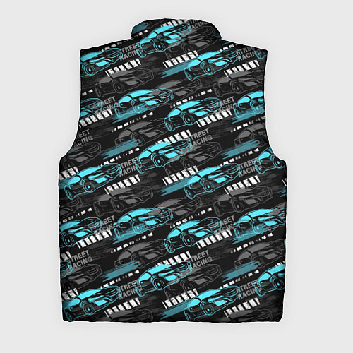 Мужской жилет Street Racing гонки / 3D-Черный – фото 2