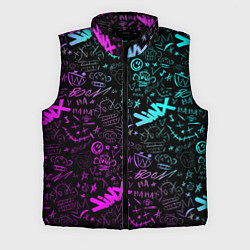 Мужской жилет League Of Legends - Arcane неон логотипы, цвет: 3D-черный