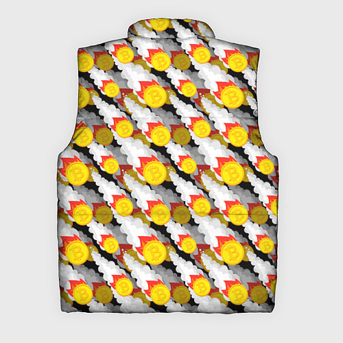 Мужской жилет Падение Биткоина / 3D-Черный – фото 2