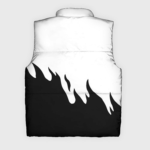 Мужской жилет Mercedes-Benz нарисованный огонь / 3D-Черный – фото 2