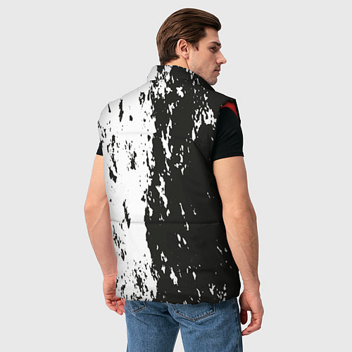 Мужской жилет Mercedes-Benz далматинец / 3D-Красный – фото 4