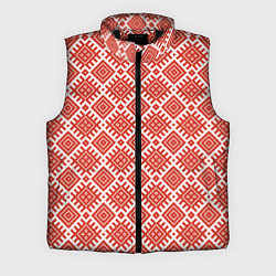 Мужской жилет Славянская Обережная Вышивка Плодородие, цвет: 3D-черный