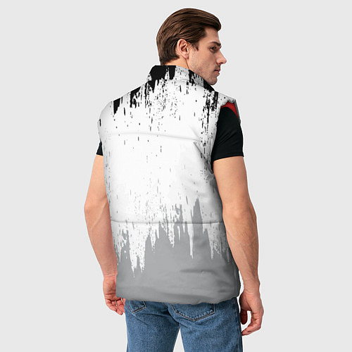 Мужской жилет Mercedes-Benz - Текстура / 3D-Красный – фото 4