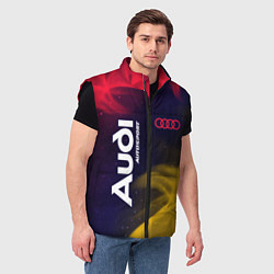 Мужской жилет АУДИ Autosport Пламя, цвет: 3D-черный — фото 2