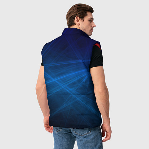 Мужской жилет Honda - Blue / 3D-Красный – фото 4