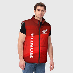 Мужской жилет Honda - Red, цвет: 3D-светло-серый — фото 2
