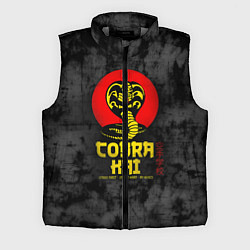 Мужской жилет Кобра Кай Змея Иероглифы Сериал, цвет: 3D-светло-серый