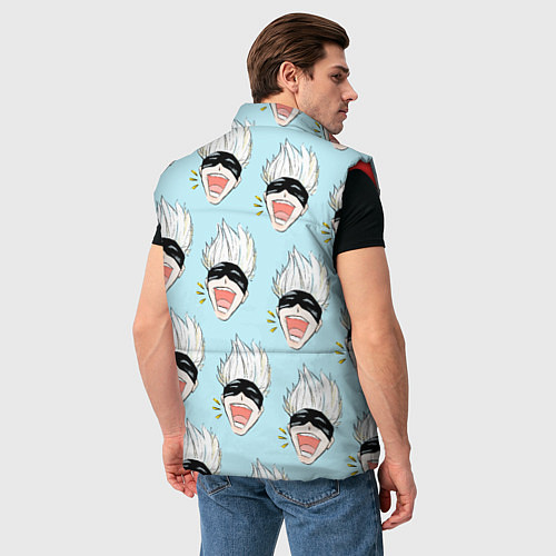 Мужской жилет Узор с Сатору / 3D-Красный – фото 4