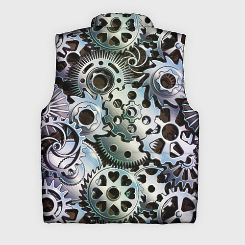 Мужской жилет Стимпанк шестеренки Steampunk / 3D-Светло-серый – фото 2