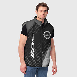 Мужской жилет МЕРСЕДЕС AMG Краски, цвет: 3D-светло-серый — фото 2