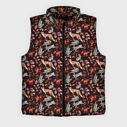 Мужской жилет Лесная лисичка паттерн