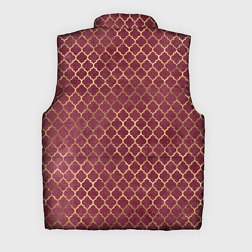 Мужской жилет Gold & Red pattern / 3D-Красный – фото 2