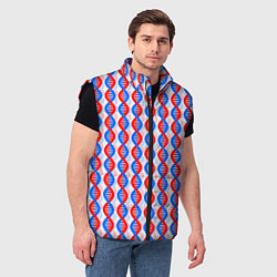Мужской жилет Спирали ДНК, цвет: 3D-черный — фото 2