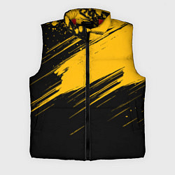 Мужской жилет Black and yellow grunge, цвет: 3D-красный
