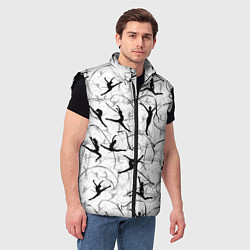 Мужской жилет Воздушная акробатика Паттерн, цвет: 3D-черный — фото 2