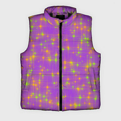 Мужской жилет Космос, лиловое звёздное небо
