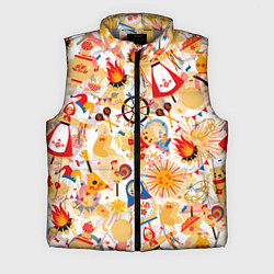 Мужской жилет Масленица Паттерн
