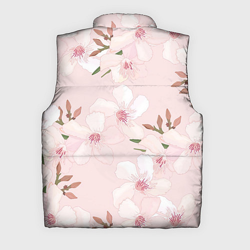 Мужской жилет Розовые цветы весны / 3D-Черный – фото 2