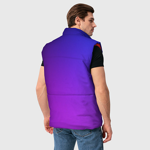 Мужской жилет Крест в неоне / 3D-Красный – фото 4