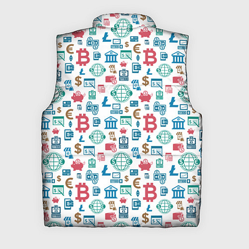 Мужской жилет Виртуальная Валюта Currency / 3D-Красный – фото 2