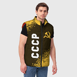 Мужской жилет СССР - СЕРП И МОЛОТ - Краска, цвет: 3D-красный — фото 2