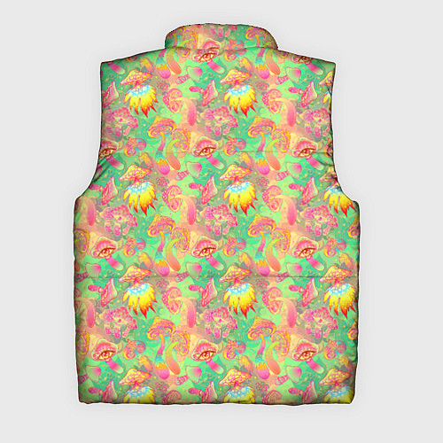 Мужской жилет Магические Грибы Психоделика / 3D-Красный – фото 2