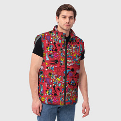 Мужской жилет Много космоса, цвет: 3D-светло-серый — фото 2