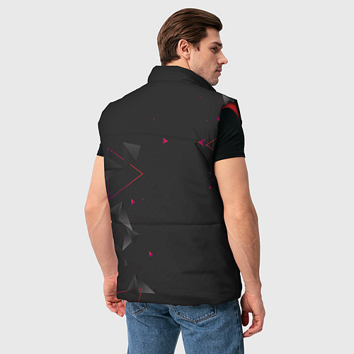 Мужской жилет Реал Мадрид форма абстрактная / 3D-Красный – фото 4