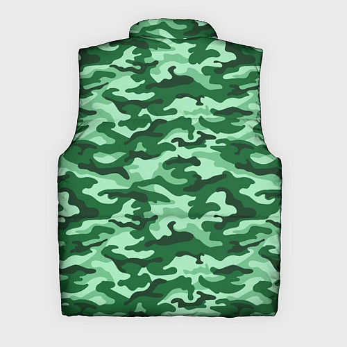 Мужской жилет Зеленый монохромный камуфляж / 3D-Светло-серый – фото 2
