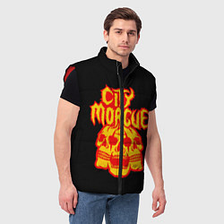 Мужской жилет ZillaKami x SosMula City Morgue Черепа, цвет: 3D-красный — фото 2