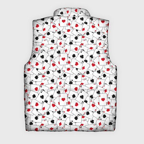 Мужской жилет Карточные Тузы / 3D-Светло-серый – фото 2