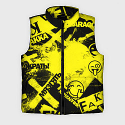 Мужской жилет Черно-желтый беспредел, цвет: 3D-черный