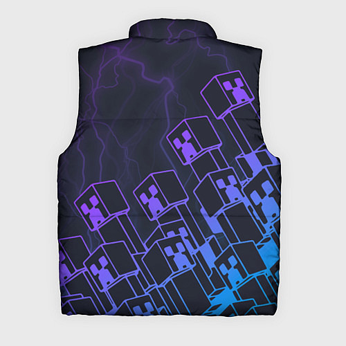 Мужской жилет Minecraft CREEPER NEON / 3D-Светло-серый – фото 2