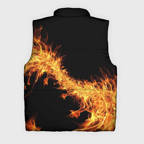 Мужской жилет Огонь Стихия / 3D-Красный – фото 2