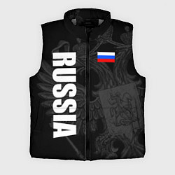 Мужской жилет RUSSIA - BLACK EDITION, цвет: 3D-светло-серый