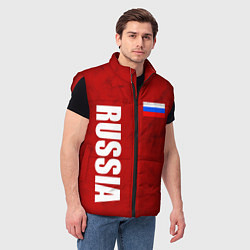 Мужской жилет RUSSIA - RED EDITION - SPORTWEAR, цвет: 3D-красный — фото 2