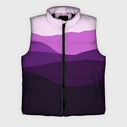 Мужской жилет Фиолетовый градиент горы абстракция
