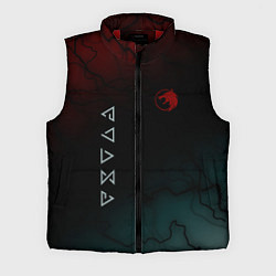 Мужской жилет The witcher Волк Черные Молнии