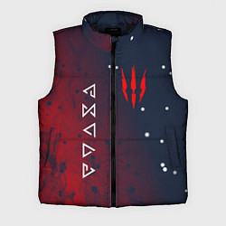 Мужской жилет The witcher ГЕРАЛЬТ КОГОТЬ СИМВОЛЫ, цвет: 3D-черный