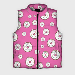 Мужской жилет Бублик кот, цвет: 3D-светло-серый